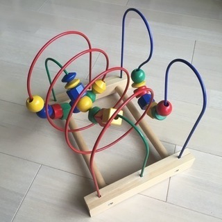 IKEA ルーピング 木製 ビーズコースターの画像