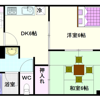 【マンションタワーサイド】6号タイプ！2ＤＫタイプ！今アツい街、...