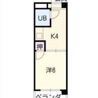 1DK 西区　家賃29000円　※現在1Rで30000円以上の家...