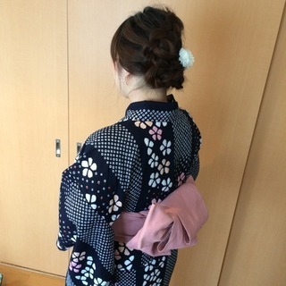 浴衣の着付け✕ヘアアレンジ