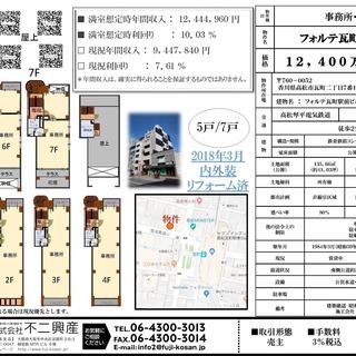 ※価格変更‼　【フォルテ瓦町駅前ビル】香川県高松市 - 不動産