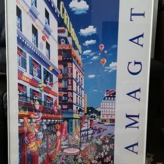 ポスターサイズの額縁(ヒロ・ヤマガタ氏のポスター画付き)