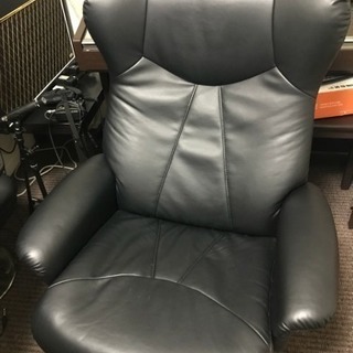 ★値下げニトリ リクライニングチェア ソファ オットマン付きの画像