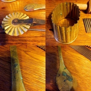 古い菓子道具まとめて 和菓子 古道具 昭和レトロ アンティーク 菓子道具の画像