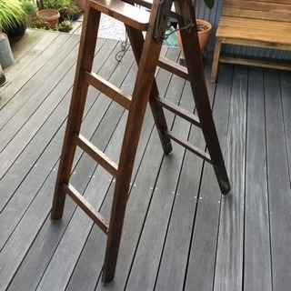 antique wood rudder