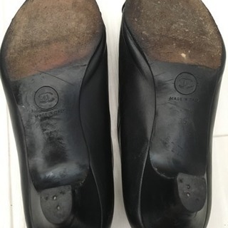 正規品 CHANEL 35.5 パンプスの画像