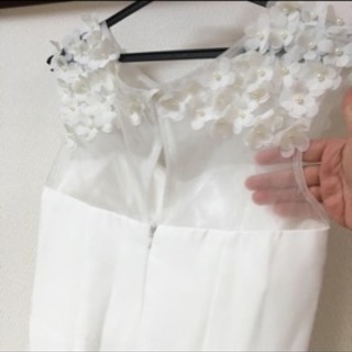 新品‼️花嫁ウエディングドレス 二次会 結婚式 パーティードレス白い 前撮りの画像