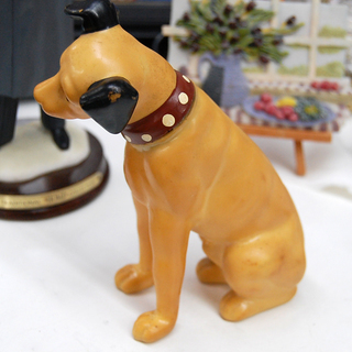 ニッパー犬 昭和レトロ 約16cm ソフビ 置物 インテリア ☆ 札幌市 清田区 平岡の画像