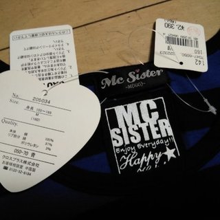 新品McSiser袖なしロングTシャツ＊ロングタンクトップ★M（160）サイズ新品の画像