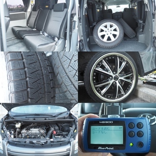 ★４ＷＤ★車検31年12月★綺麗★無事故車★70系エアロ付きグレードS！ カスタム19インチホイール！フリッブダウンモニター！地デジ！スタットレス付き！バワスラ！の画像