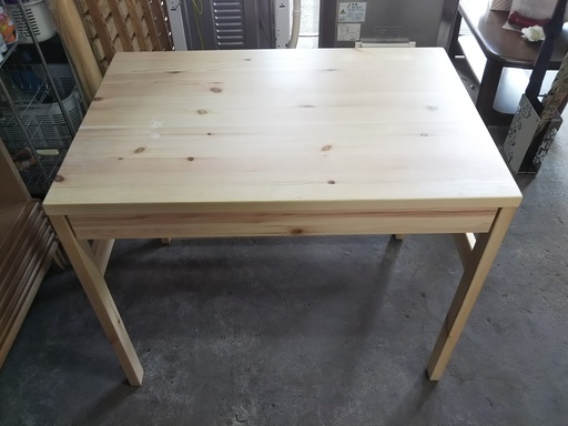 ［良品計画パイン材デスク＋ワーキングチェア］無印良品⁑リサイクルショップヘルプ