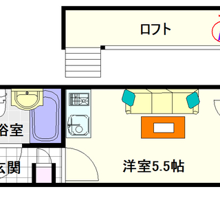 🌟ジモティー限定格安プラン🌟【シャンクレール日本橋】3号タイプ！1Ｒ＋ロフトタイプ！！一度は住んでみたいロフト付物件ですよ！の画像