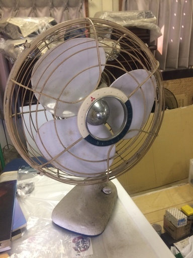 （ありがとうございました☆取引終了）１万円　ジャンク品　昭和レトロ　三菱　アンティーク扇風機　エレクトリックファン30センチ