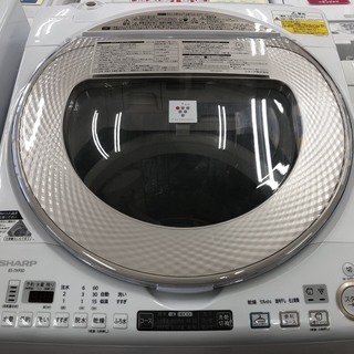 【安心1年保証・国内ﾒｰｶｰ・高年式】シャープ9.0kg洗濯機あります！　ファミリー向け/9.0kg