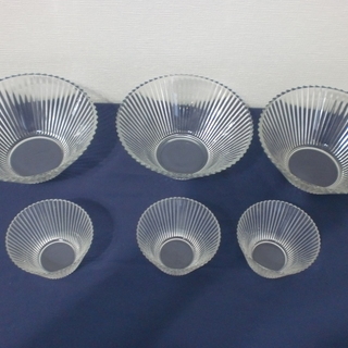 【150円シリーズ】昭和の夏を感じる食器　３組セット