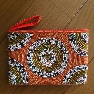 未使用 バリ ビーズポーチの画像