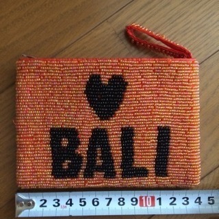 未使用 バリ ビーズポーチの画像