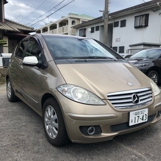 メルセデスベンツ Ａクラス 車検ほぼ２年 福岡市南区桧原 シャンパンゴールド 黒内装の画像