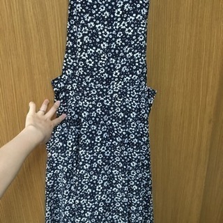 【お値下げ中】大人気⭐︎ローリーズファーム⭐︎花柄ロングワンピース⭐︎ネイビーの画像
