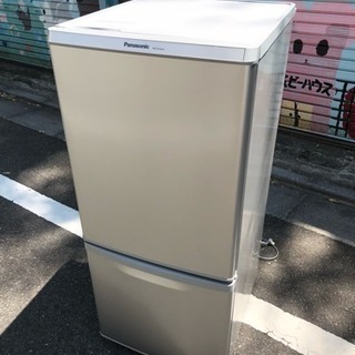 【動作保証有 送料無料】極美品 2013年製 パナソニック Panasonic NR-B146W-S 目黒区 直接引き取り1000円引き 中古 冷蔵庫 パナソニック NR-B146W-W 2013年製 138L 2ドア 自動