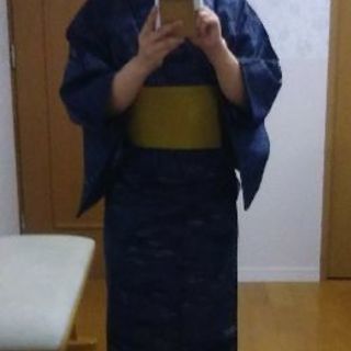 レディース着物・単衣・青系