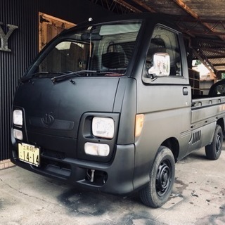 ハイゼットis  マットブラック 5MT エアコン付き！！の画像