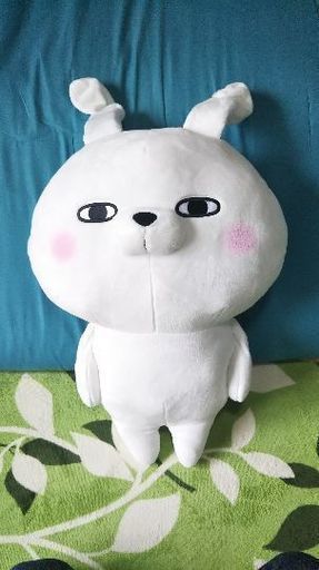 ヨッシースタンプ うさぎさんの超超BIGぬいぐるみ (タグなし) YOSISTANP