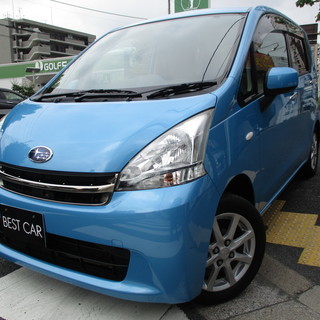 ステラ660Lリミテッド　アイドリングストップ　社外メモリーナビ　ETC（ブルー）ハッチバック 軽自動車の画像