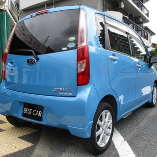 ステラ660Lリミテッド　アイドリングストップ　社外メモリーナビ　ETC（ブルー）ハッチバック 軽自動車の画像
