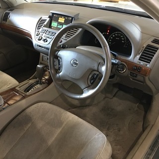 日産 シーマ ４５０Ｘ　ＦＯＵＲ　社外２０インチ　純正マルチ　ＥＴＣの画像