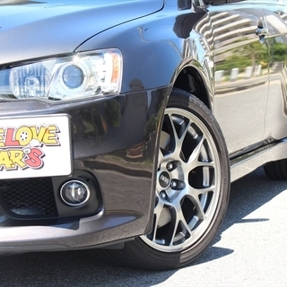 【車検H32.2月】三菱 ランサーエボリューション 2.0 GSR X プレミアム 4WD RECARO本革シート/BBSアルミ☆自社ローン・オートローン全国対応の画像