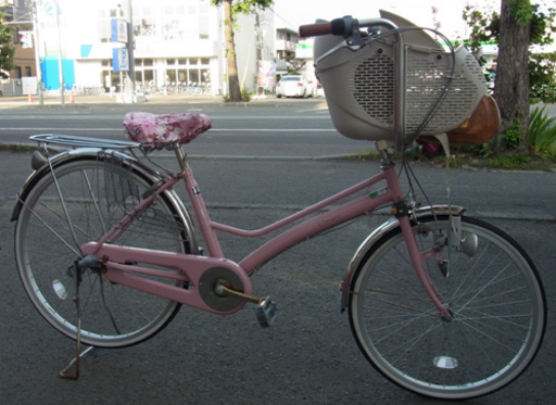 南12条店 子供のせママチャリ 自転車 26インチ 三段切替 チャイルドシート付き