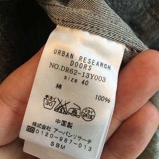 URBAN RESERCH DOORS長袖シャツの画像