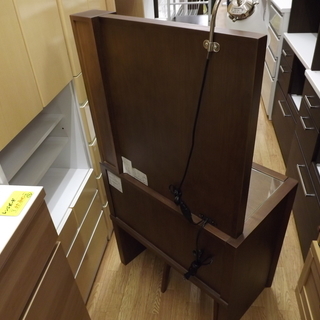 値下げ！OTSUKA 大塚家具 ドレッサー イス・照明付き 鏡台 収納付き 幅70㎝ 木製 ダークブラウン　西岡店