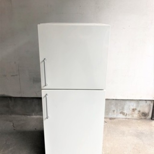 【動作保証有 送料無料】 廃番 稀少 深澤直人デザイン家電  MUJI 無印良品　バーハンドル 2ドア冷蔵庫 M-R14C 137L ホワイト 目黒区 直接引き取り1000円引き