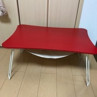 赤いローテーブル 値下げ！の画像