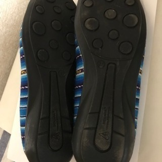 【南米購入】アンデス織物パンプス（青）の画像