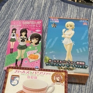 ガールズアンドパンツァーのフィギュアの画像