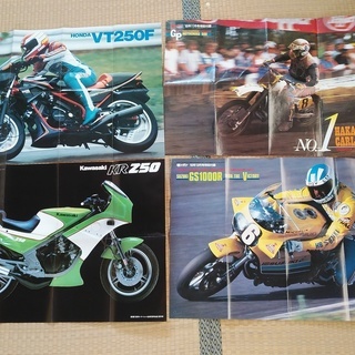35年位前のバイクポスター10枚セットの画像