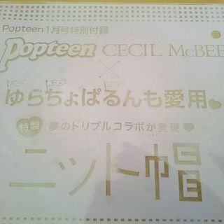 Popteen1月号特別付録のゆらちょぱるんの画像