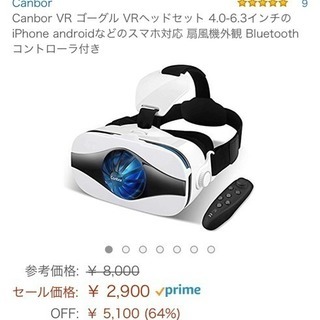 VRゴーグル リモコン付きです。【新品】