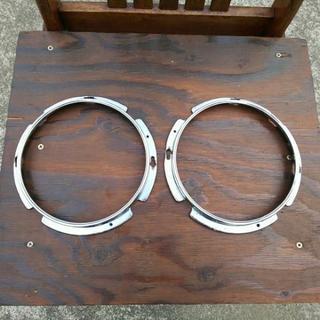 スバル360K111左右ヘッドライトリム再メッキ品