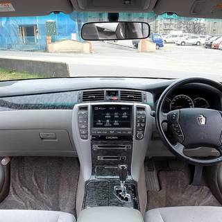 商談中 車検平成30年12月まで 後期型 クラウン ロイヤルサルーン 純HDDナビ 純ETC キセノン スマートキー プッシュS 純16AW Bモニター Pシートの画像