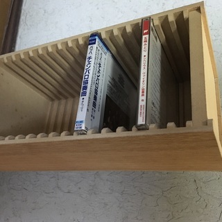 CDラック 木質系 ３４枚収納 タテ/ヨコ置き の画像