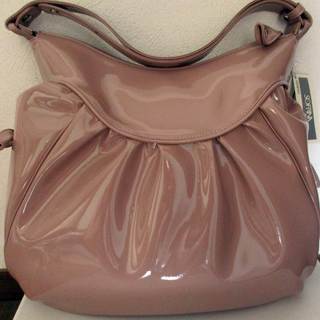  MADAME HIROKO(マダムヒロコ)ﾋﾟﾝｸベージュショルダーバッグ♪の画像