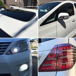 乗り出し価格！アルファード240S ヴァレンティLEDテール RS☆R車高調 ツインムーンルーフ 両側パワースライド フリップダウンモニター HDDナビ トヨタプレミアムサウンド レザーシートカバーの画像