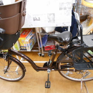 自転車２６インチ　子供載せ前後