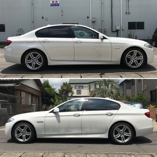 総額！！BMW 528i Mスポーツ ツインターボ2.0L ワンオーナー 黒革 19インチAWの画像