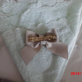 リボン　バレッタの画像