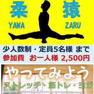 8/5(日)男子のための柔軟クラス『柔猿YAWA-ZARU塾』
